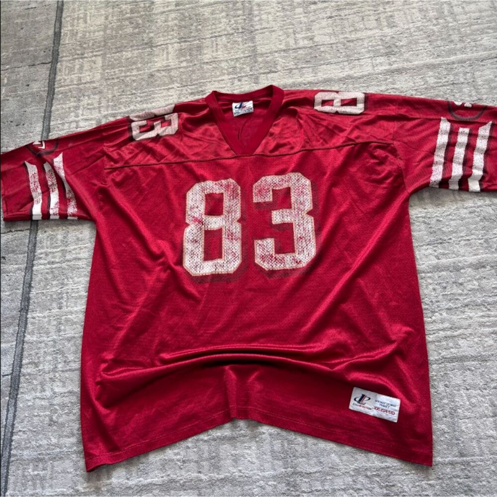 Vintage Logo Athletic JJ Stokes San Francisco 49ers Jersey Mens XXL 83 Red 90s